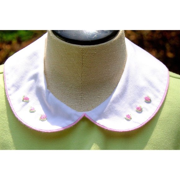 Anavini Spring Green Smocked Dress Easter Flower Tulips Summer Party Special - Picture 3 of 9